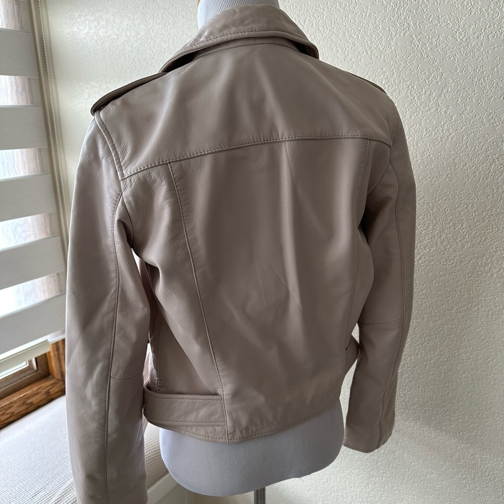 New! ALL SAINTS Leather Jacket - Picture 5 of 8